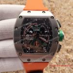 Replica Richard Mille Orange Band RM011 Flyback Chronograph Felipe Massa Watch